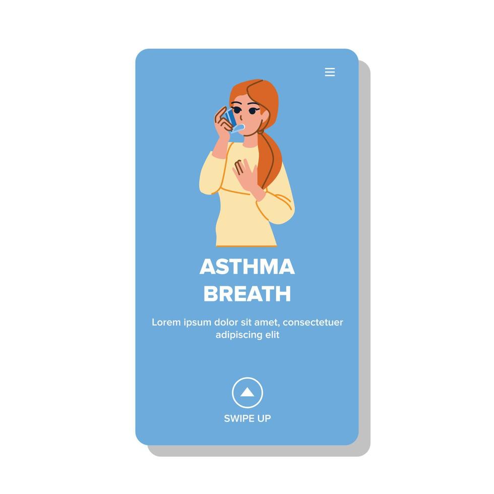 astma Atem Vektor
