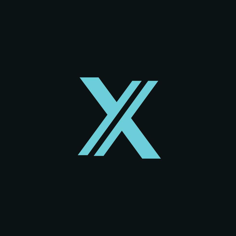 Brief x Logo Vektor können editierbar und Größe ändern