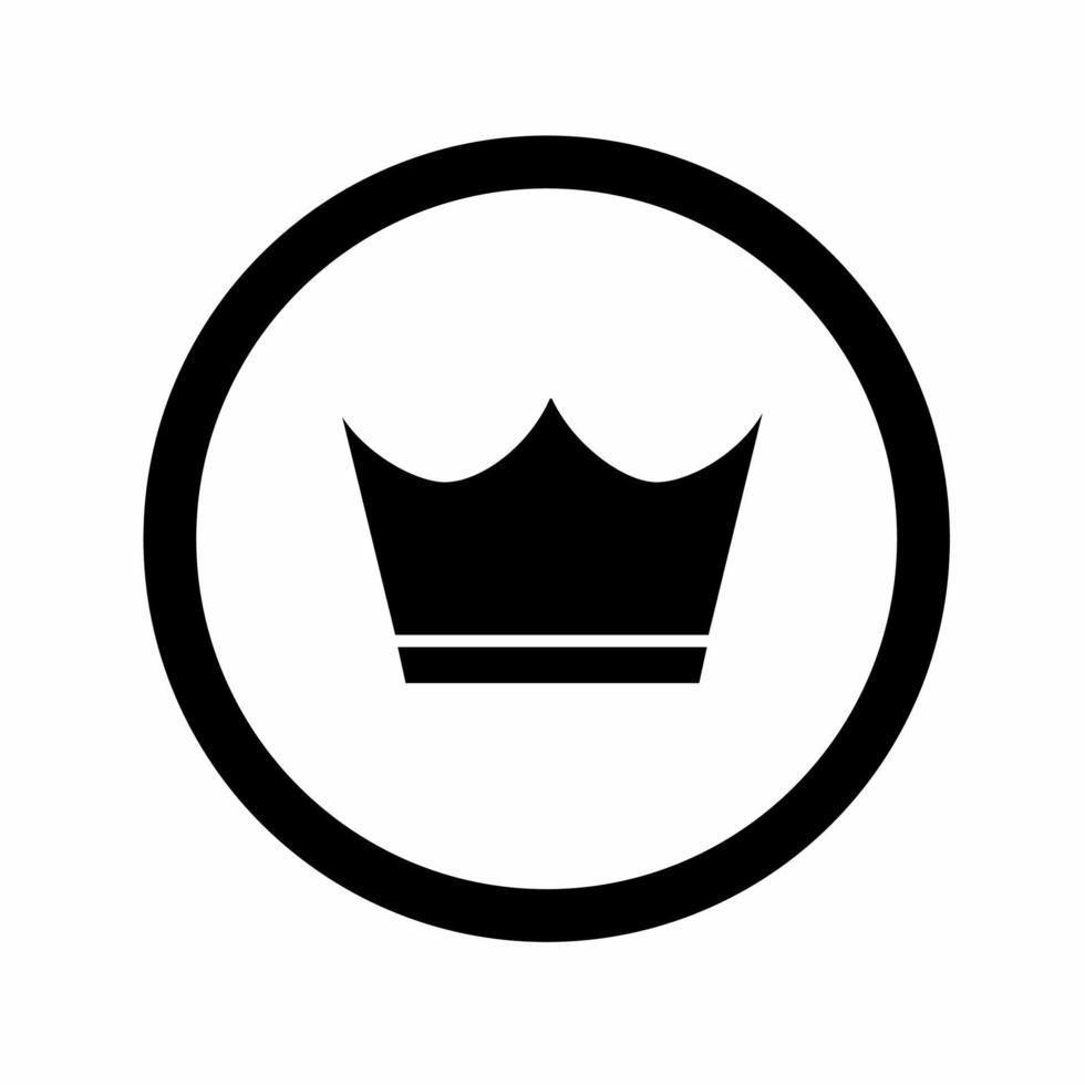 krona ikon mall illustration. design för företag. stock vektor. vektor