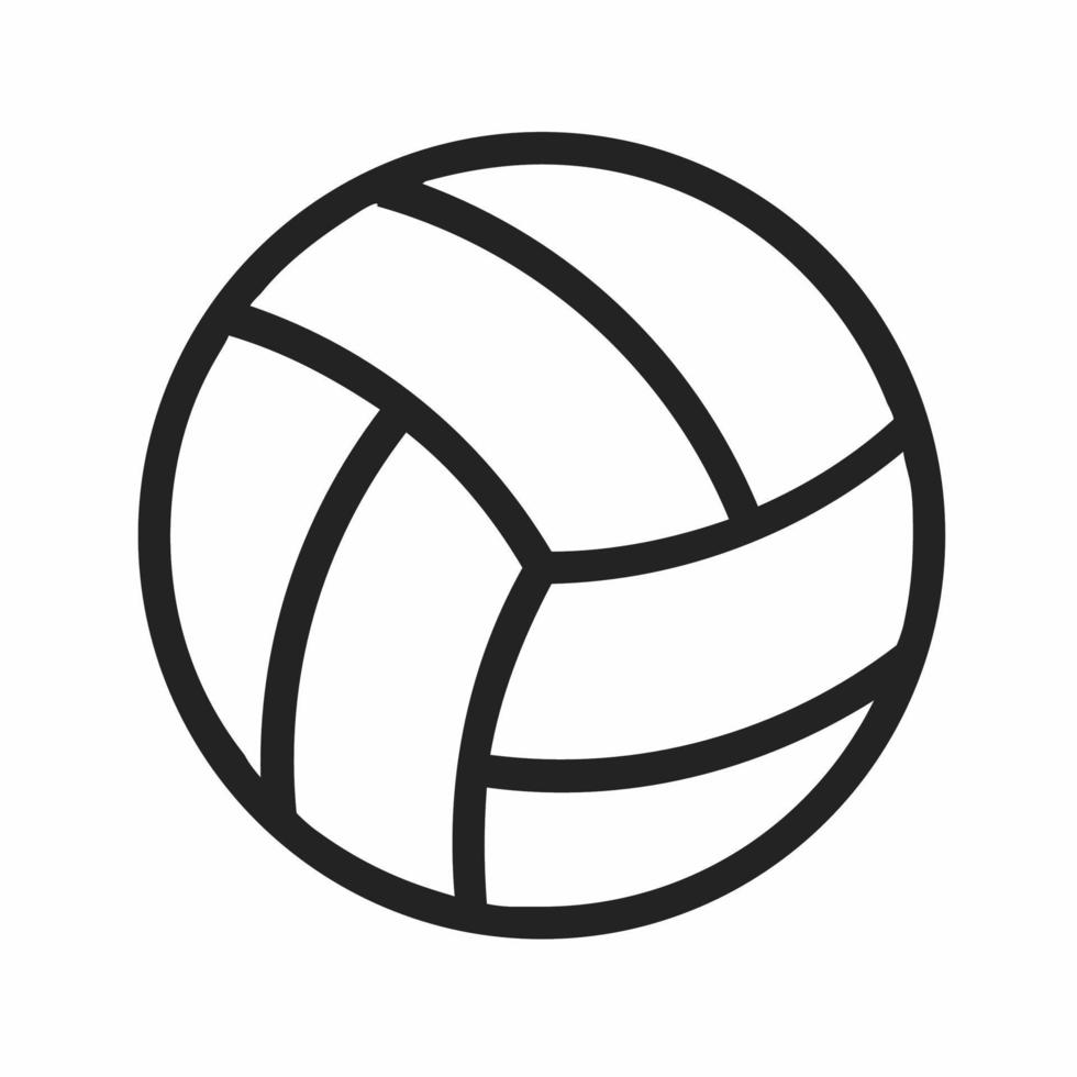 Volley Ball Symbol. Volley Ball Symbol Illustration auf Weiß Hintergrund. Lager Vektor Illustration.