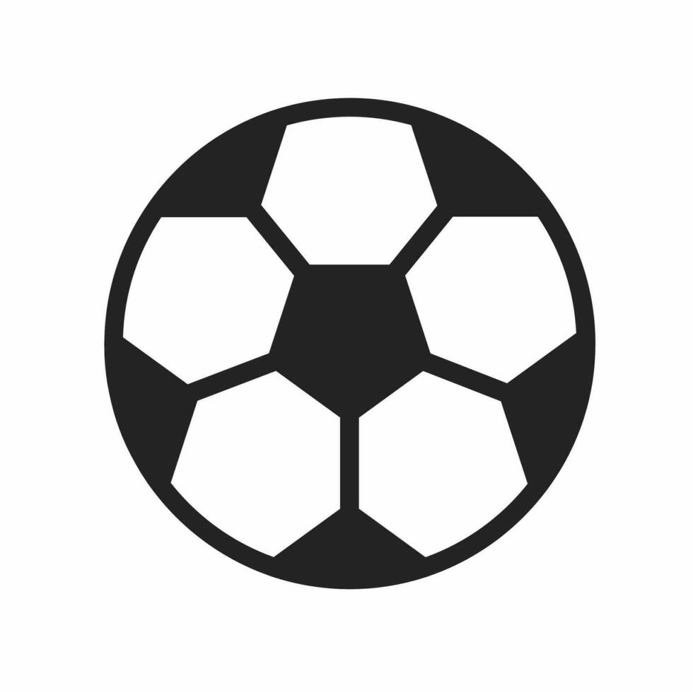 Fußball Symbol. Fußball Symbol Illustration auf Weiß Hintergrund. Lager Vektor Illustration.