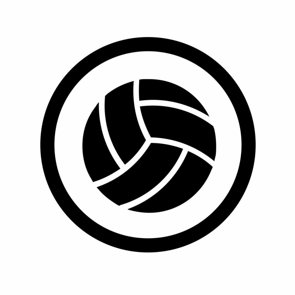 Volleyball Symbol Vorlage Illustration. Design zum Geschäft. Lager Vektor. vektor