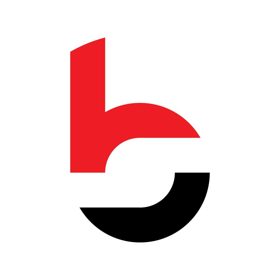b modern Brief Logo Design Vektor