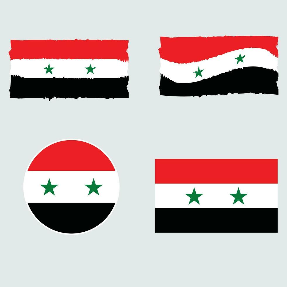 Flagge von das Welt Syrien Design Vorlage vektor