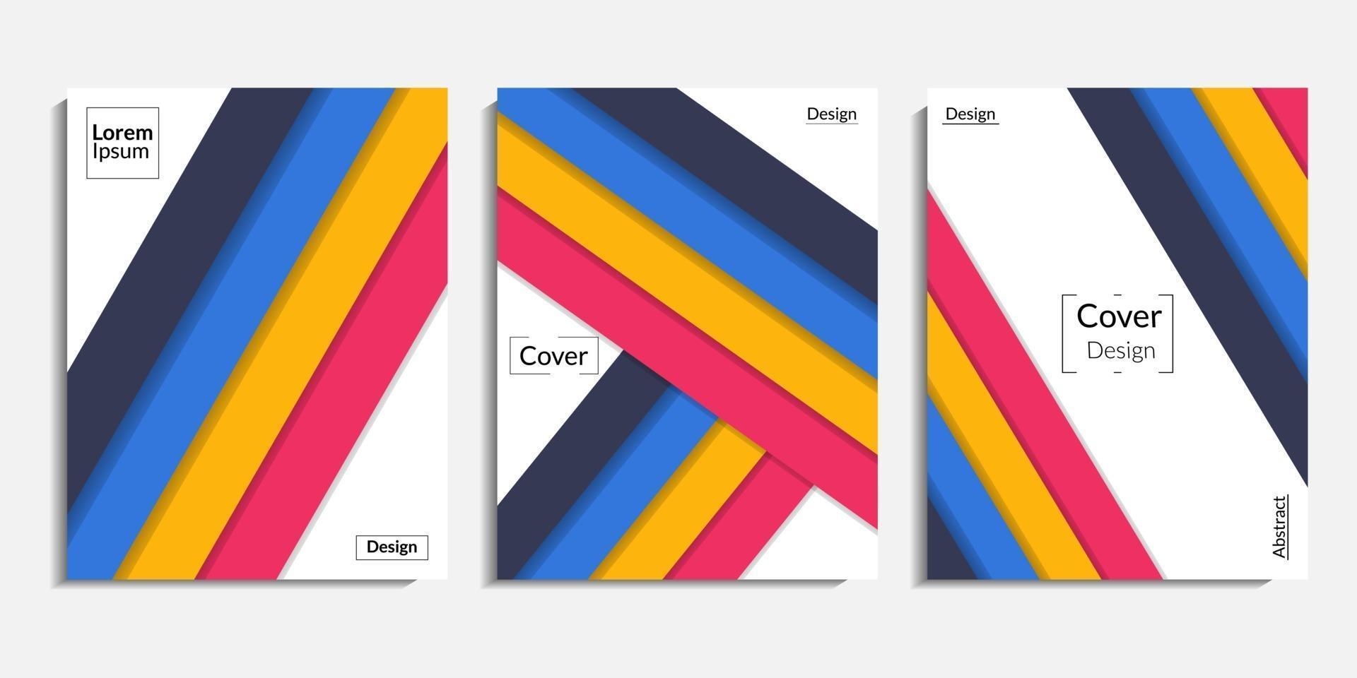 Cover Design, moderner abstrakter minimalistischer Hintergrund vektor
