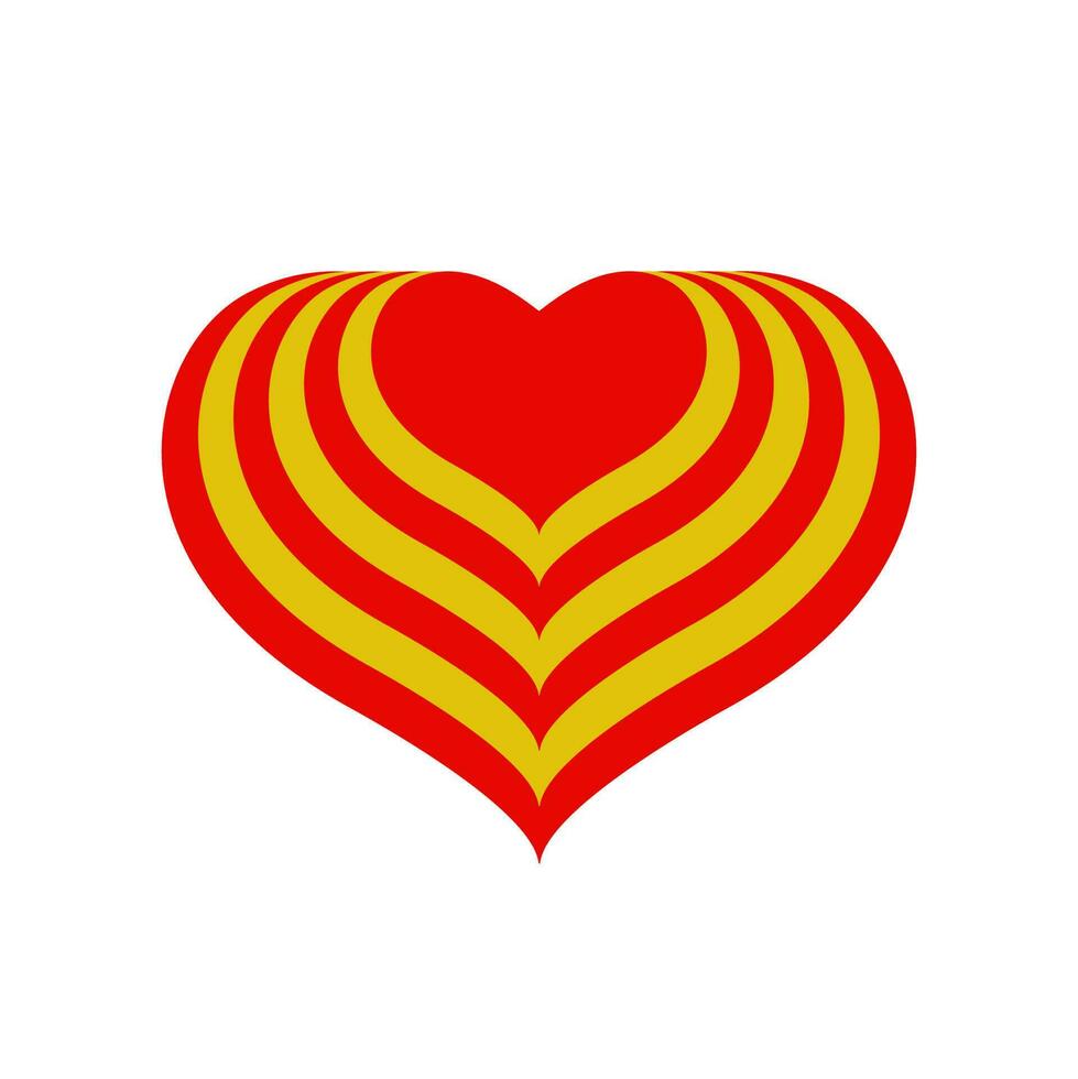 das rot Herz Valentinstag W-lan Vektor Symbol.