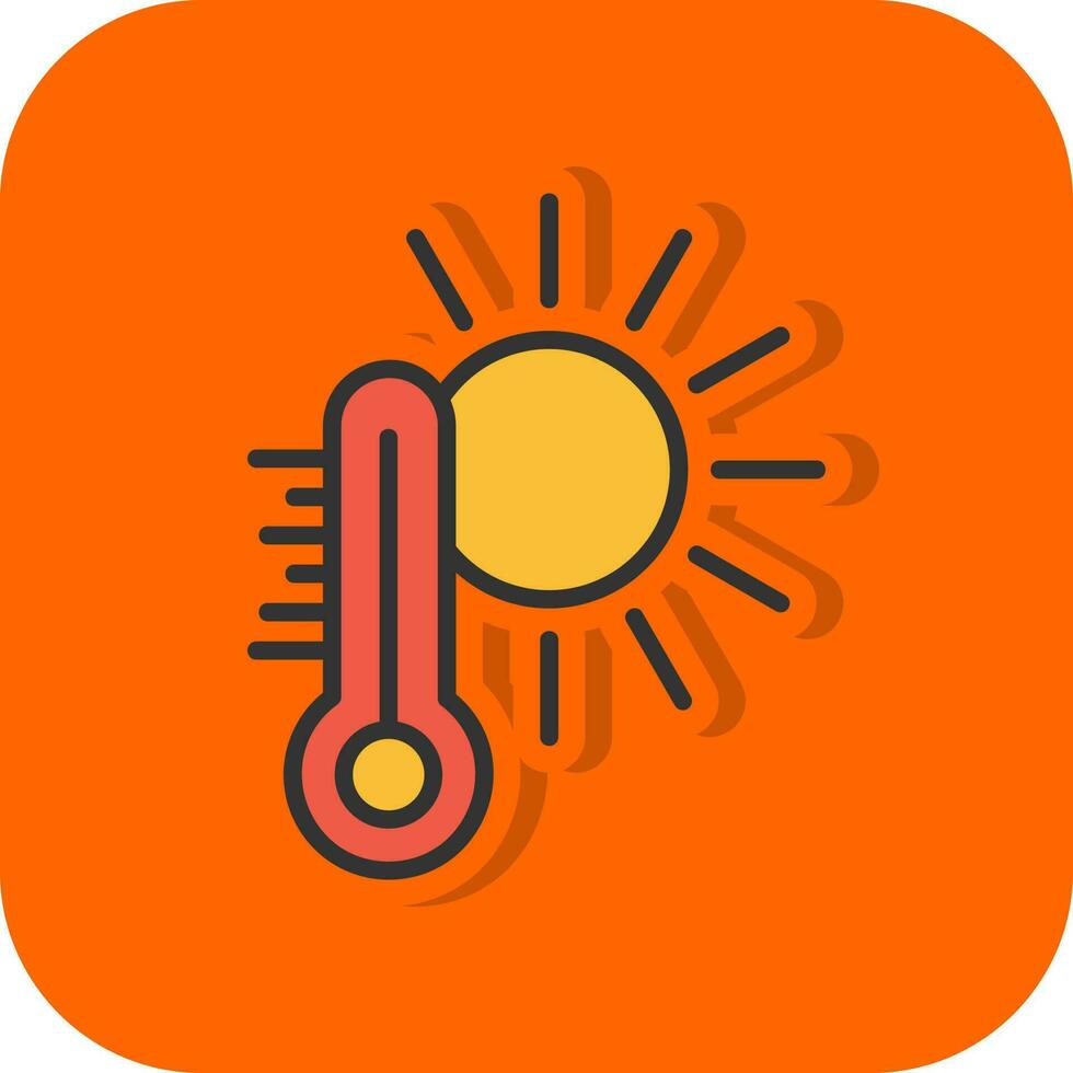 Vektor-Icon-Design für heißes Wetter vektor