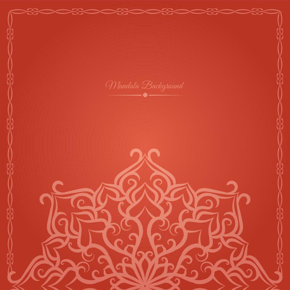 Mandala Hintergrund, mit dekorativ Rahmen vektor