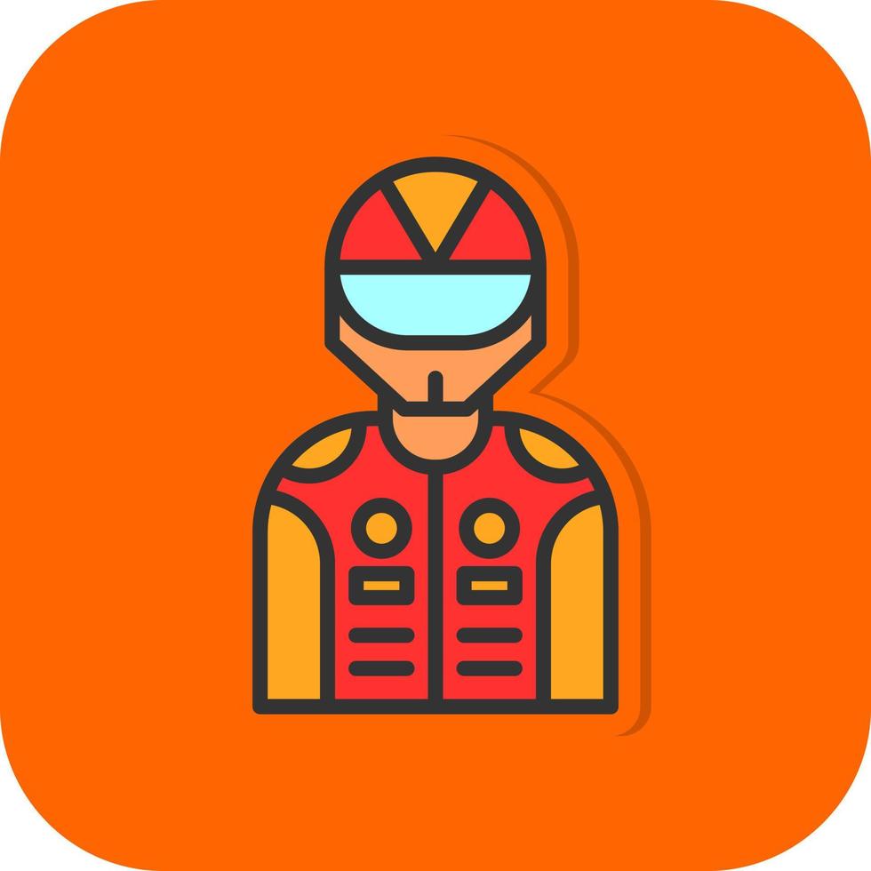 Racer-Vektor-Icon-Design vektor