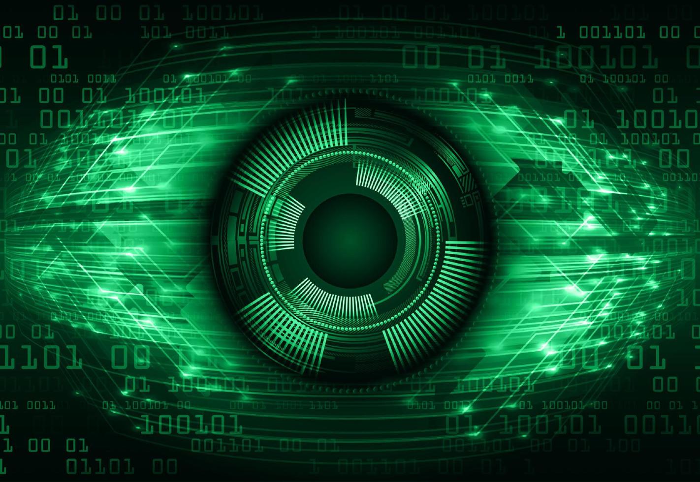 modern Internet-Sicherheit Technologie Symbol Pack mit Augen vektor