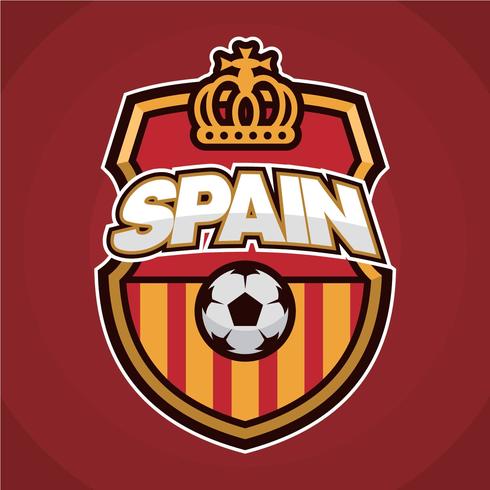 Spanischer Fußball-Patch vektor