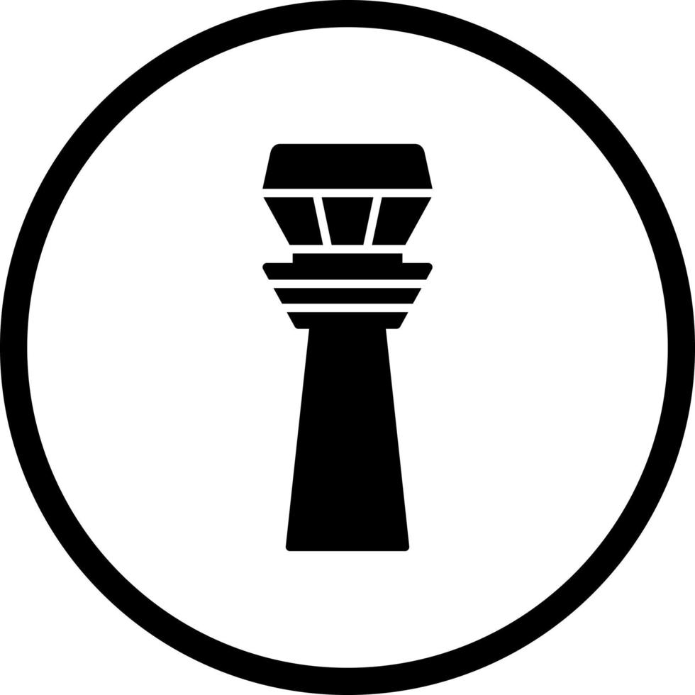 Kontrollturm-Vektorsymbol vektor