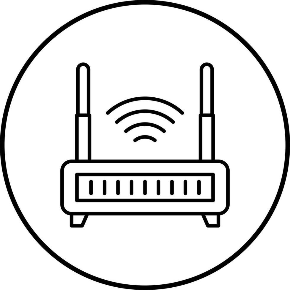 WLAN-Router-Vektorsymbol vektor