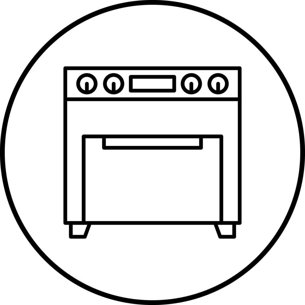 Backofen-Vektor-Symbol vektor