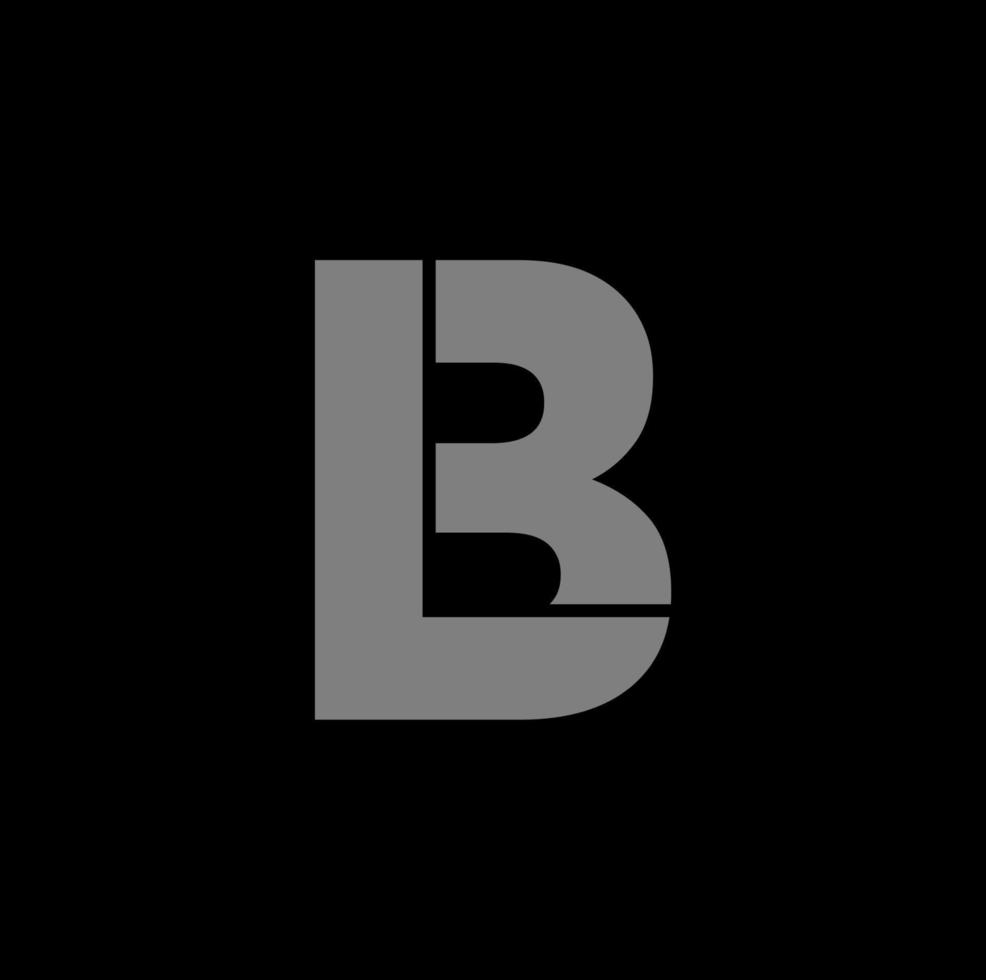 lb företag namn första brev ikon. lb typografi ikon. vektor