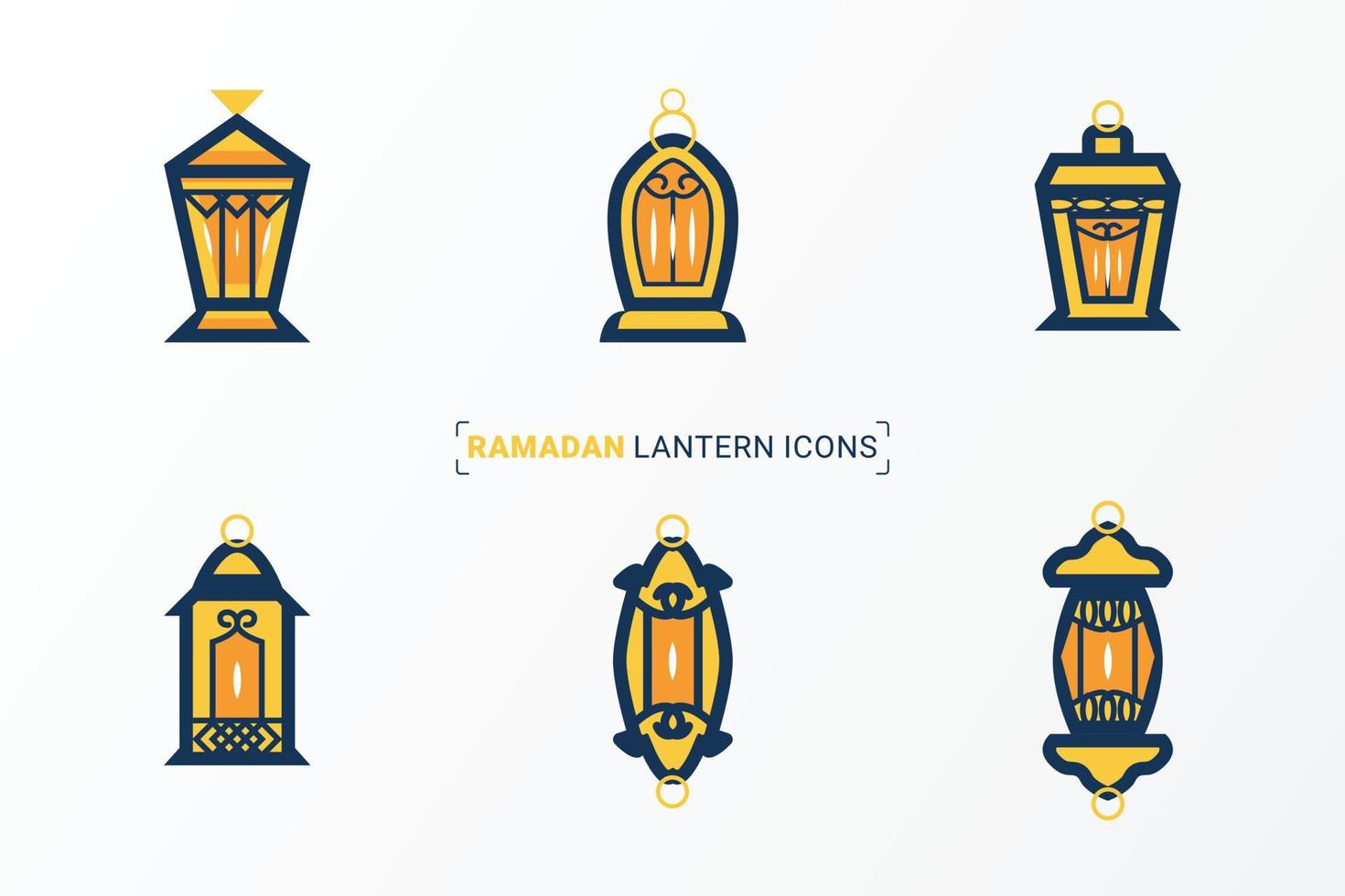 ramadan lykta ikon vektor