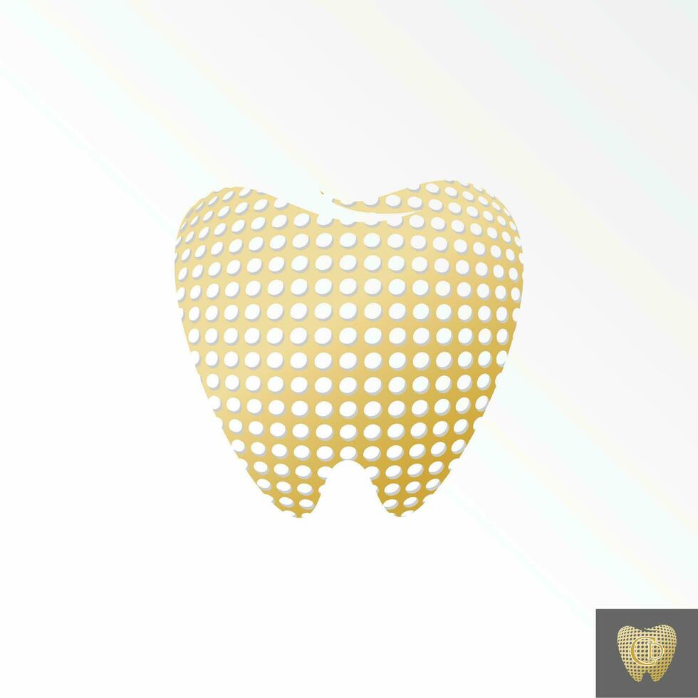 Dental oder Zähne oder Zahn und Punkte mit Zoomen Bild Grafik Symbol Logo Design abstrakt Konzept Vektor Aktie. können Sein benutzt wie ein Symbol verbunden zu Oral Pflege oder Gesundheit