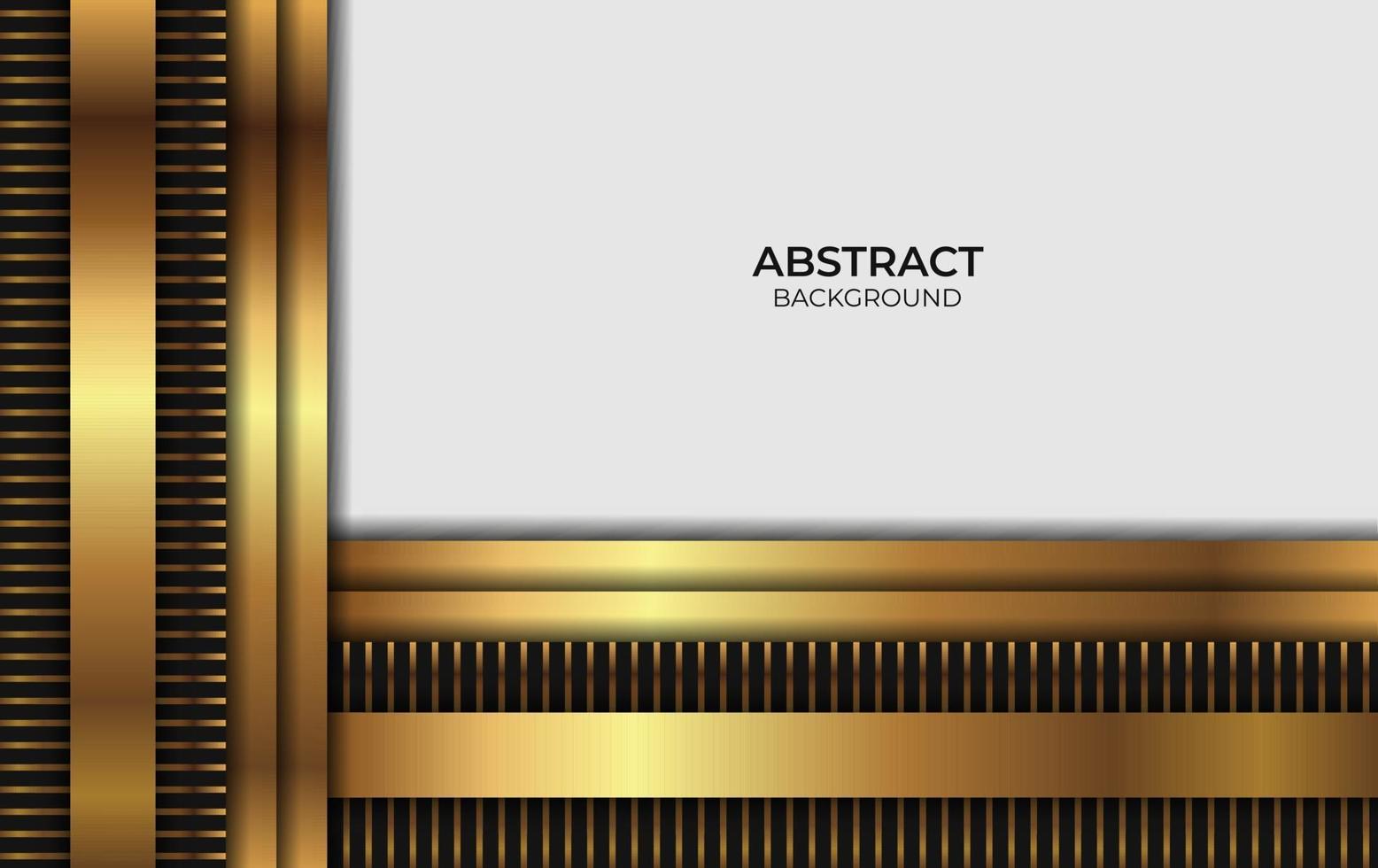 abstraktes Luxusdesign Gold und Schwarz vektor