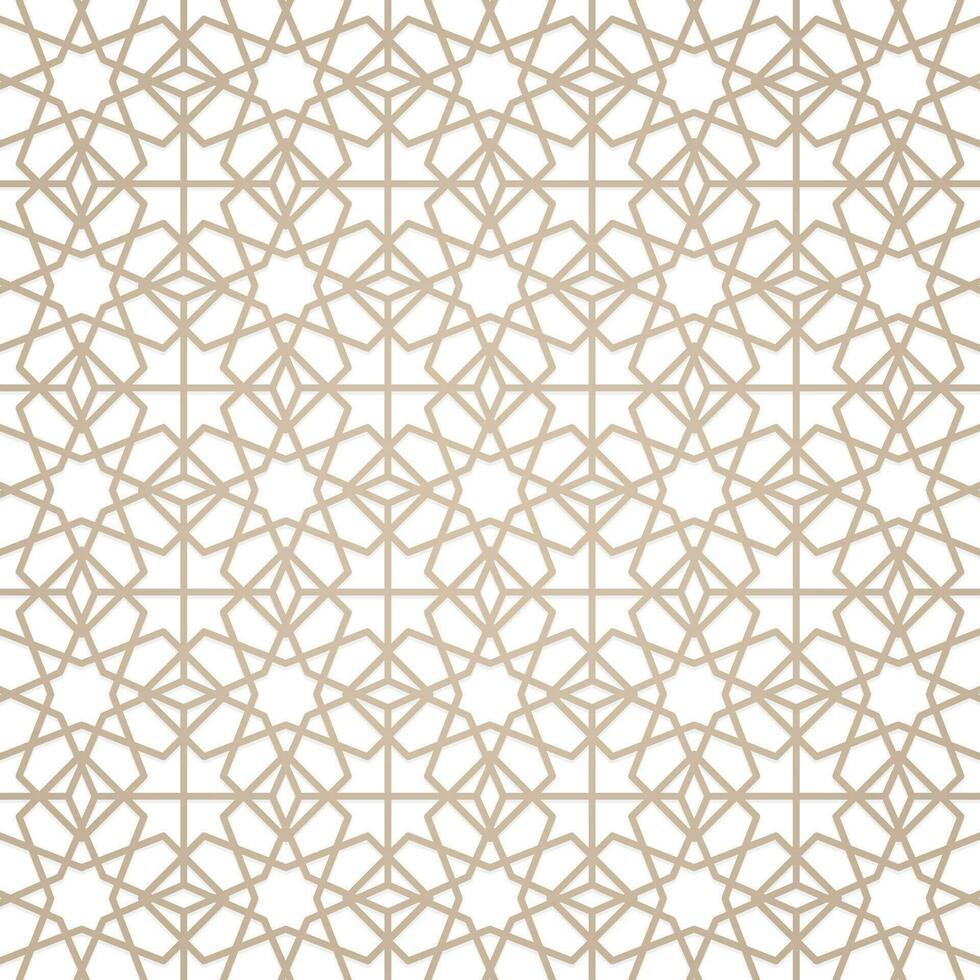 sömlös gyllene orientalisk mönster. islamic bakgrund. ramadan stil, ramadan kareem. bakgrund vektor illustration.