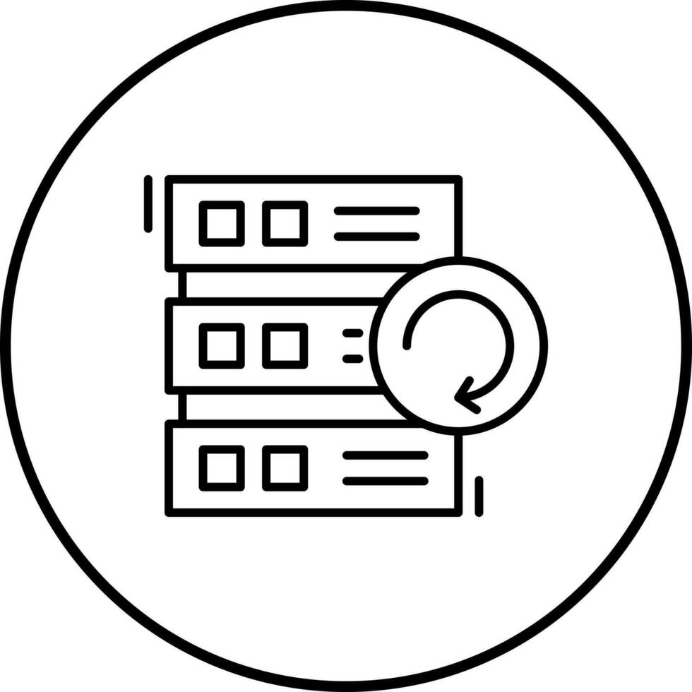 Backup-Vektor-Symbol vektor