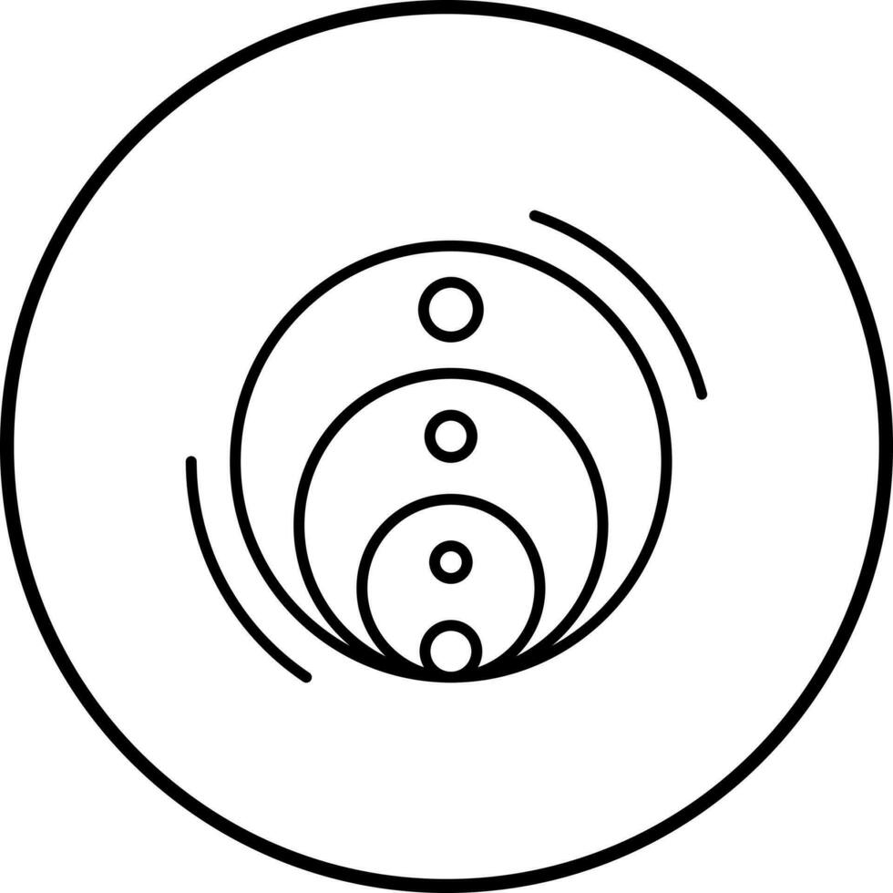 Venn-Diagramm-Vektorsymbol vektor