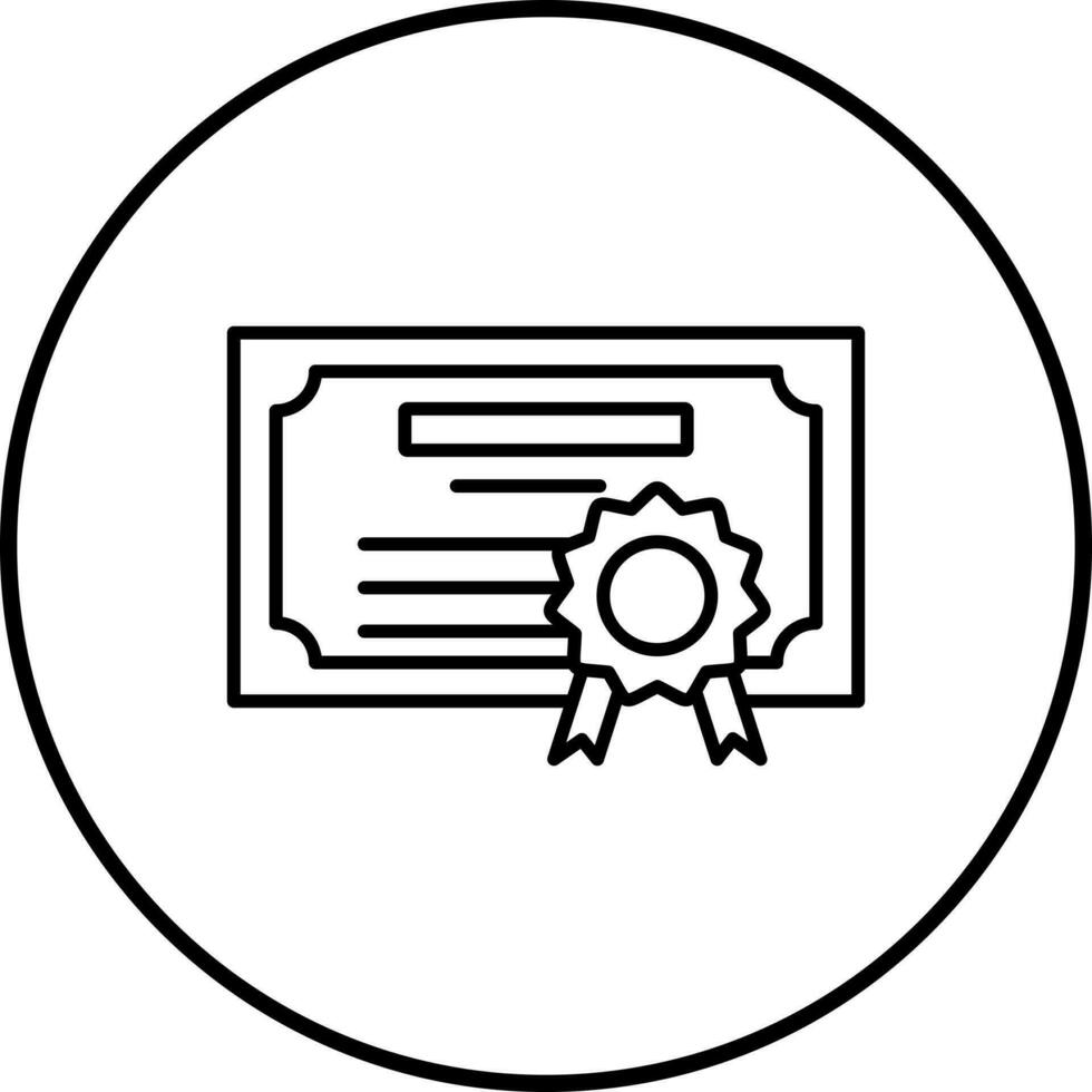 Diplom-Vektor-Symbol vektor