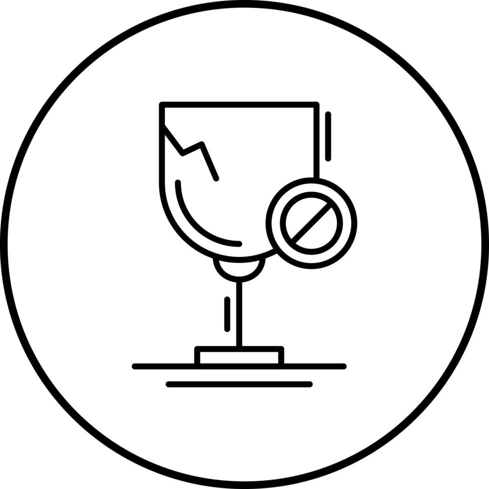 Glas-Vektor-Symbol vektor