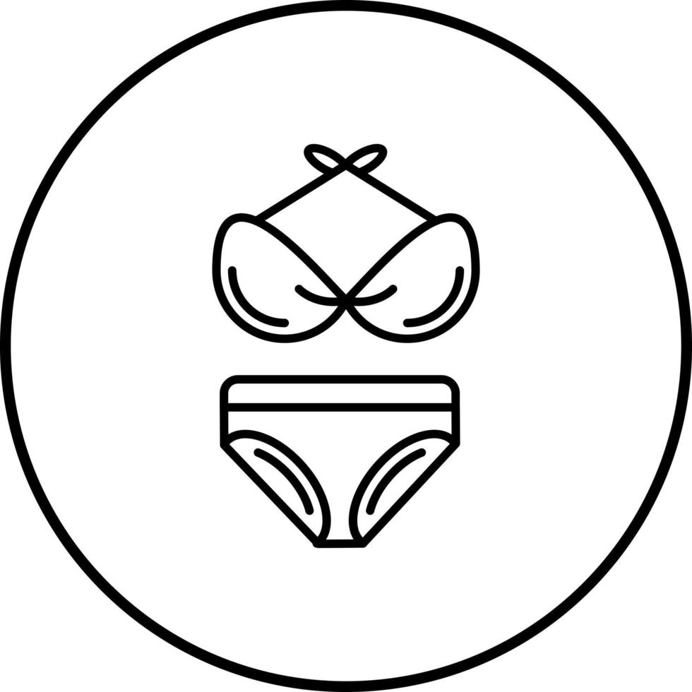 Bikini-Vektor-Symbol vektor