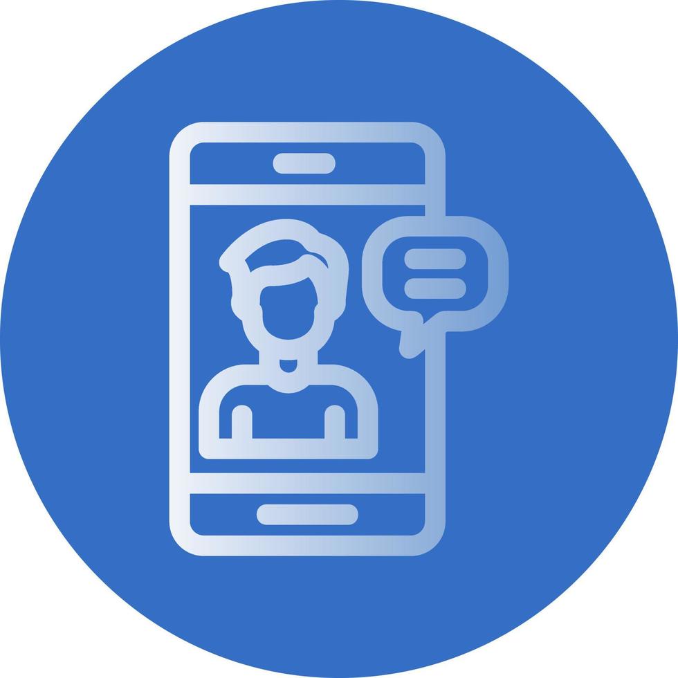 Smartphone-Meeting-Vektor-Icon-Design vektor