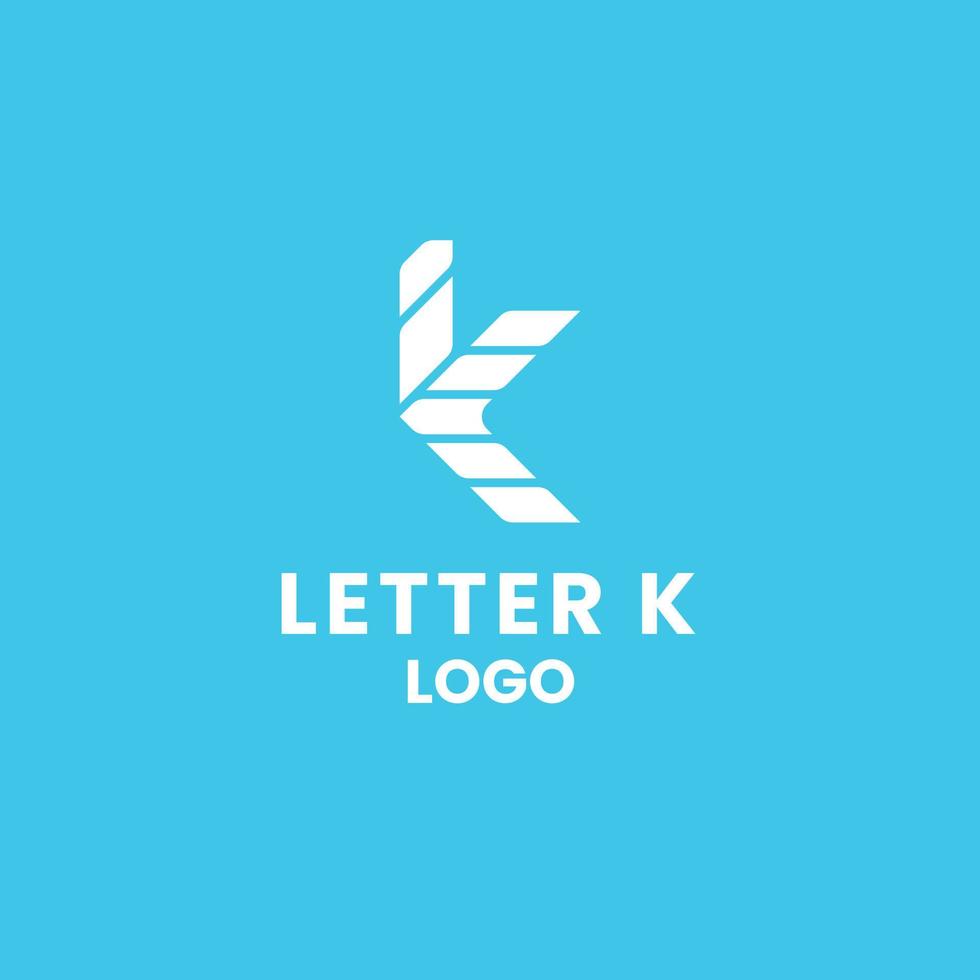 einfach Brief k Logo, geeignet zum Unternehmen deren Namen Start mit das Brief k vektor