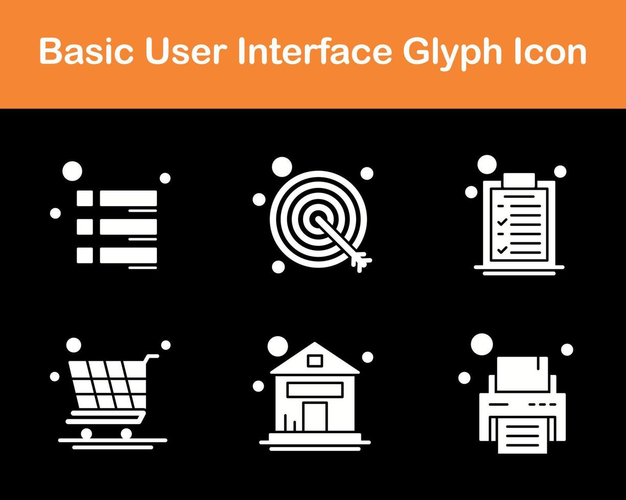 grundläggande användare gränssnitt vektor ikon uppsättning
