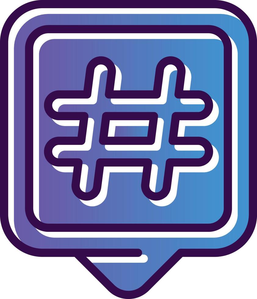 hashtags vektor ikon design