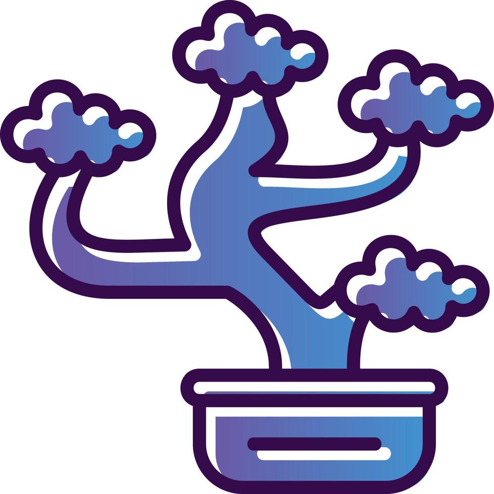 Bonsai-Vektor-Icon-Design vektor