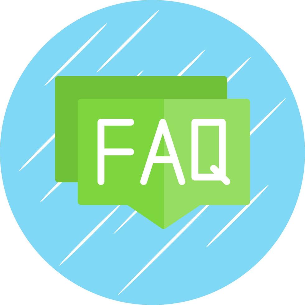 FAQ-Vektor-Icon-Design vektor