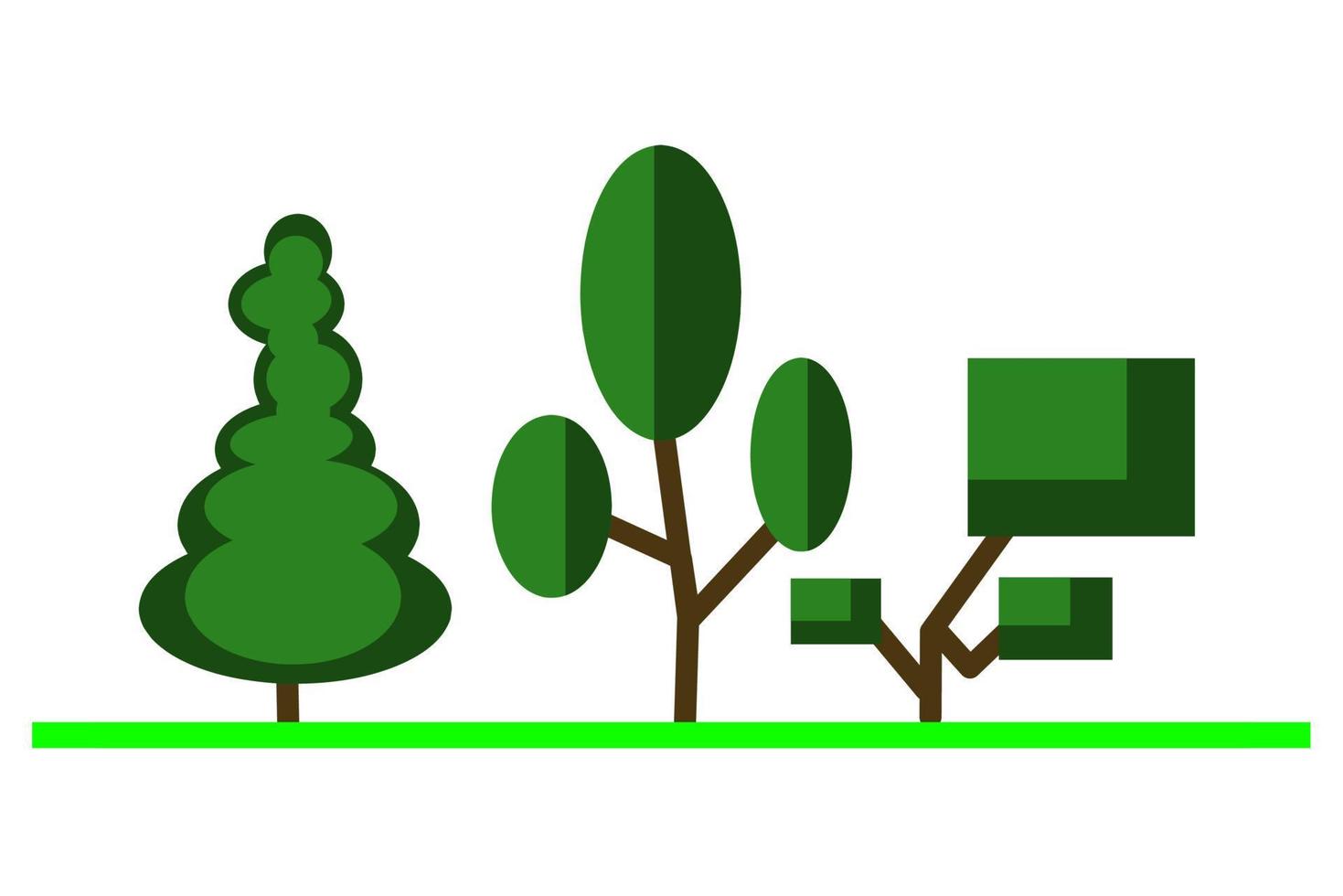 Wald Design Illustration, einfach Wald Symbol mit elegant Konzept vektor