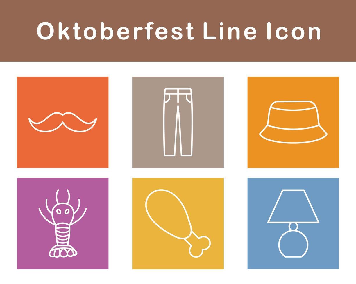 oktoberfest vektor ikon uppsättning