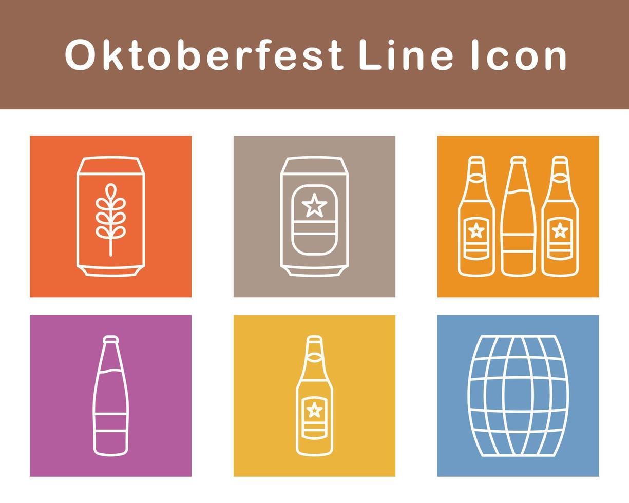 oktoberfest vektor ikon uppsättning