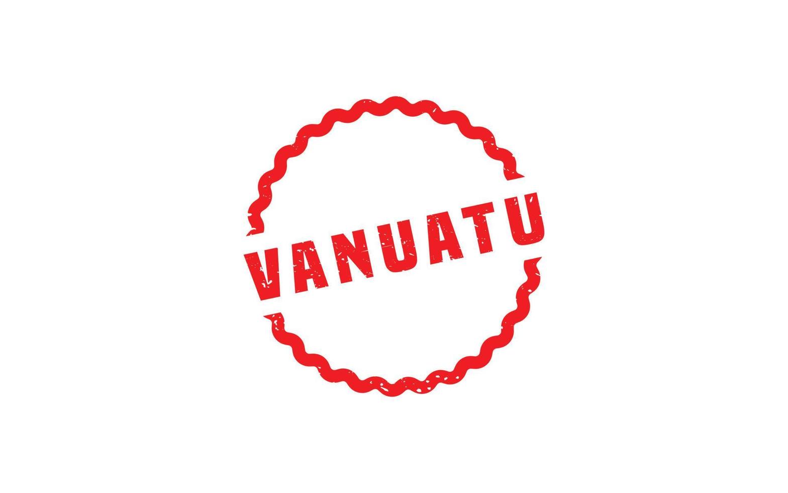 Vanuatu Briefmarke Gummi mit Grunge Stil auf Weiß Hintergrund vektor