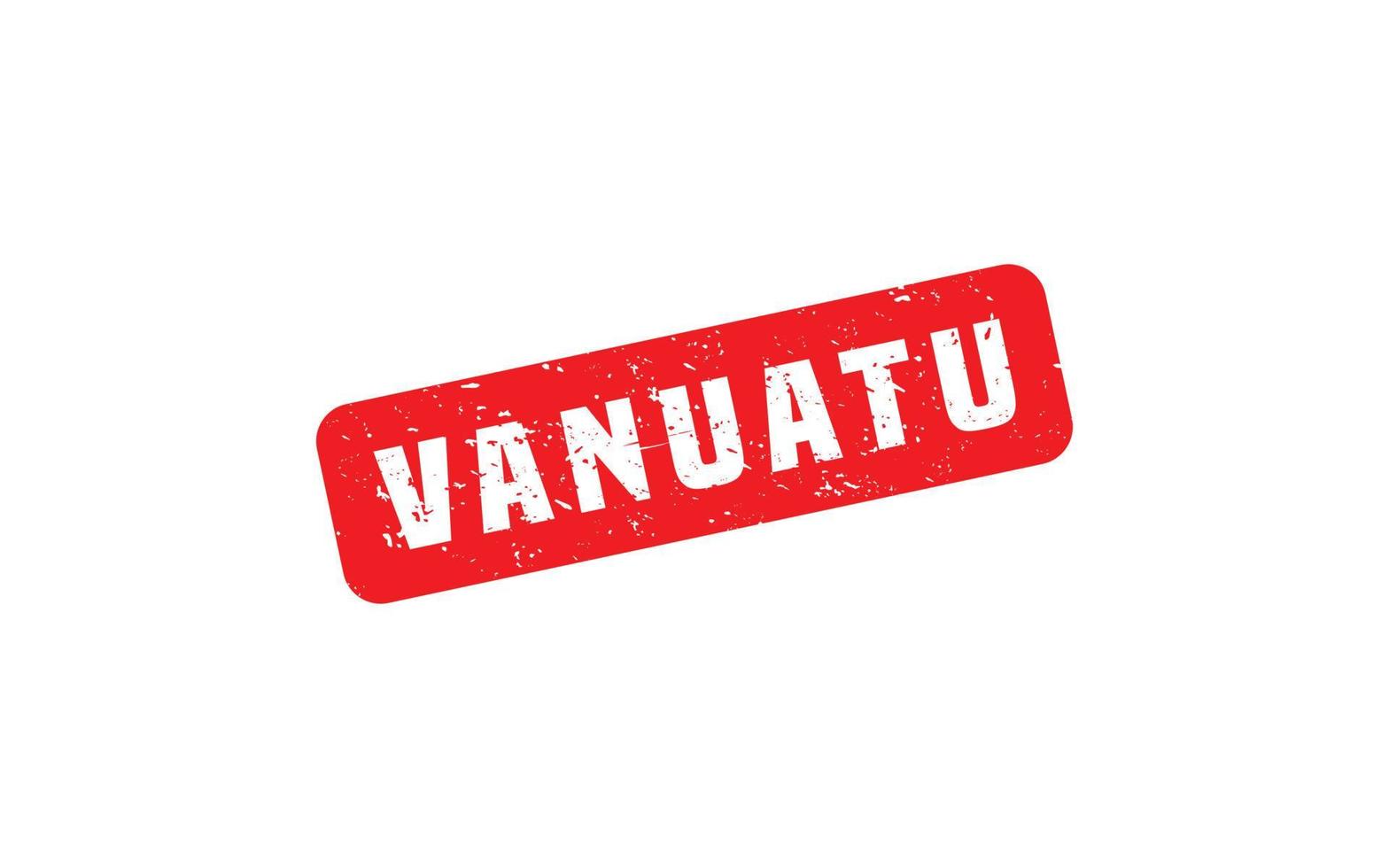 Vanuatu Briefmarke Gummi mit Grunge Stil auf Weiß Hintergrund vektor