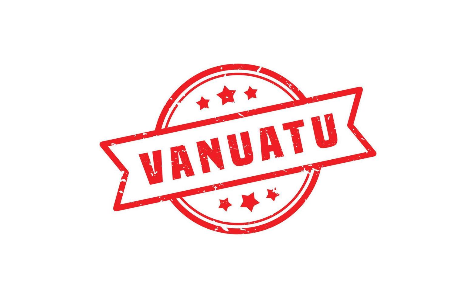Vanuatu Briefmarke Gummi mit Grunge Stil auf Weiß Hintergrund vektor