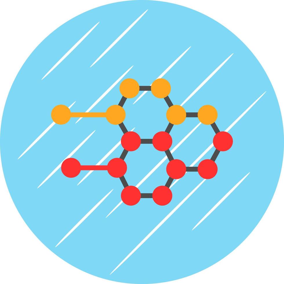 molekyl strukturera vektor ikon design