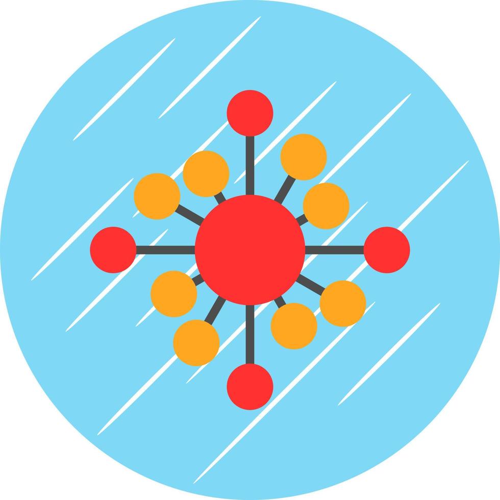 biologisches Netzwerk-Vektor-Icon-Design vektor