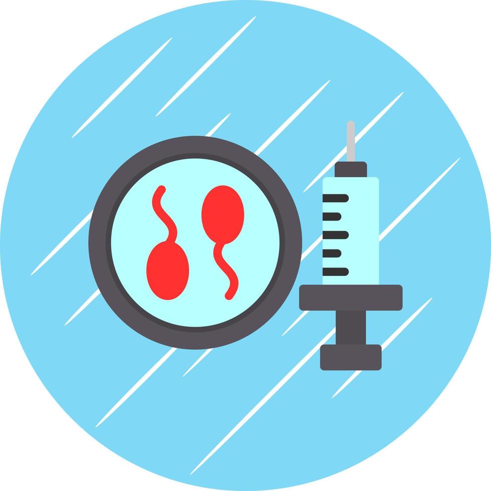 In-vitro-Fertilisationsvektor-Icon-Design vektor