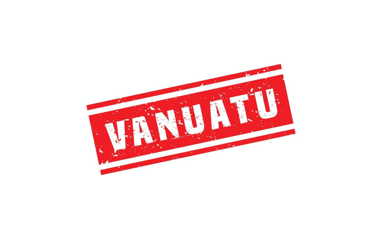 Vanuatu Briefmarke Gummi mit Grunge Stil auf Weiß Hintergrund vektor