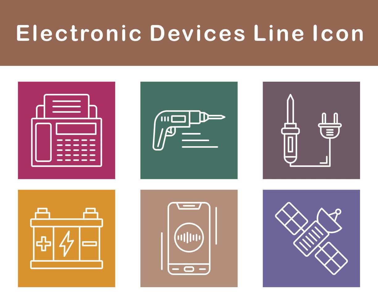 elektronisch Geräte Vektor Symbol einstellen