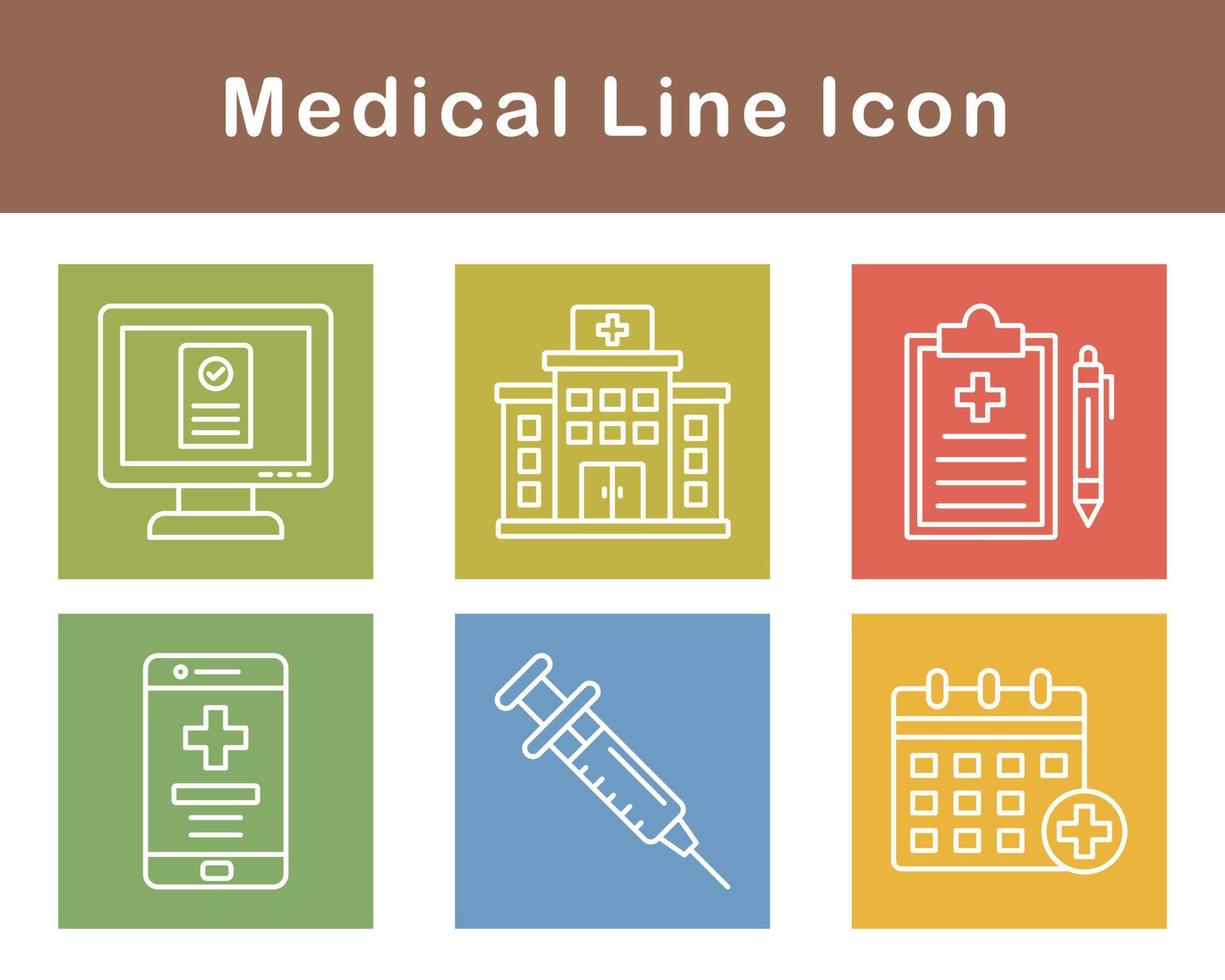 medicinsk vektor ikon uppsättning