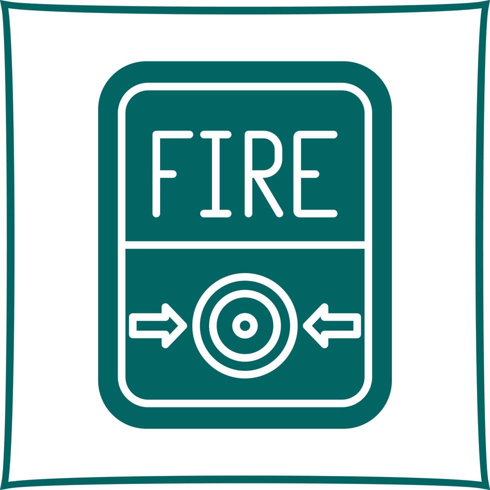 Feuerknopf-Vektorsymbol vektor