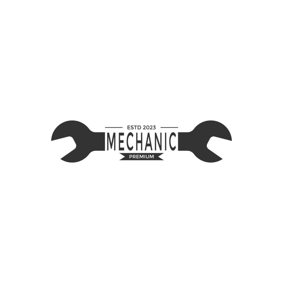 Logo, Abzeichen, Emblem und Logo Element zum Mechaniker, Garage, Auto Reparatur und Auto Bedienung vektor