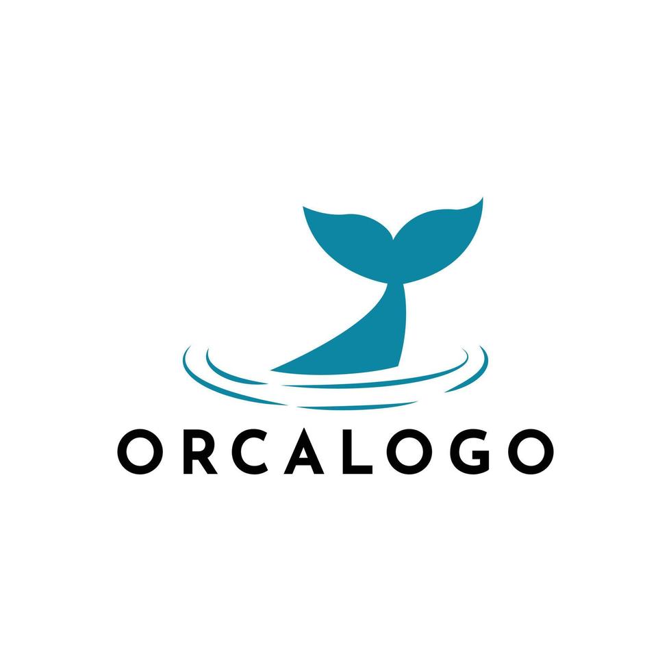 Orca Logo Vektor Illustration auf modisch Design