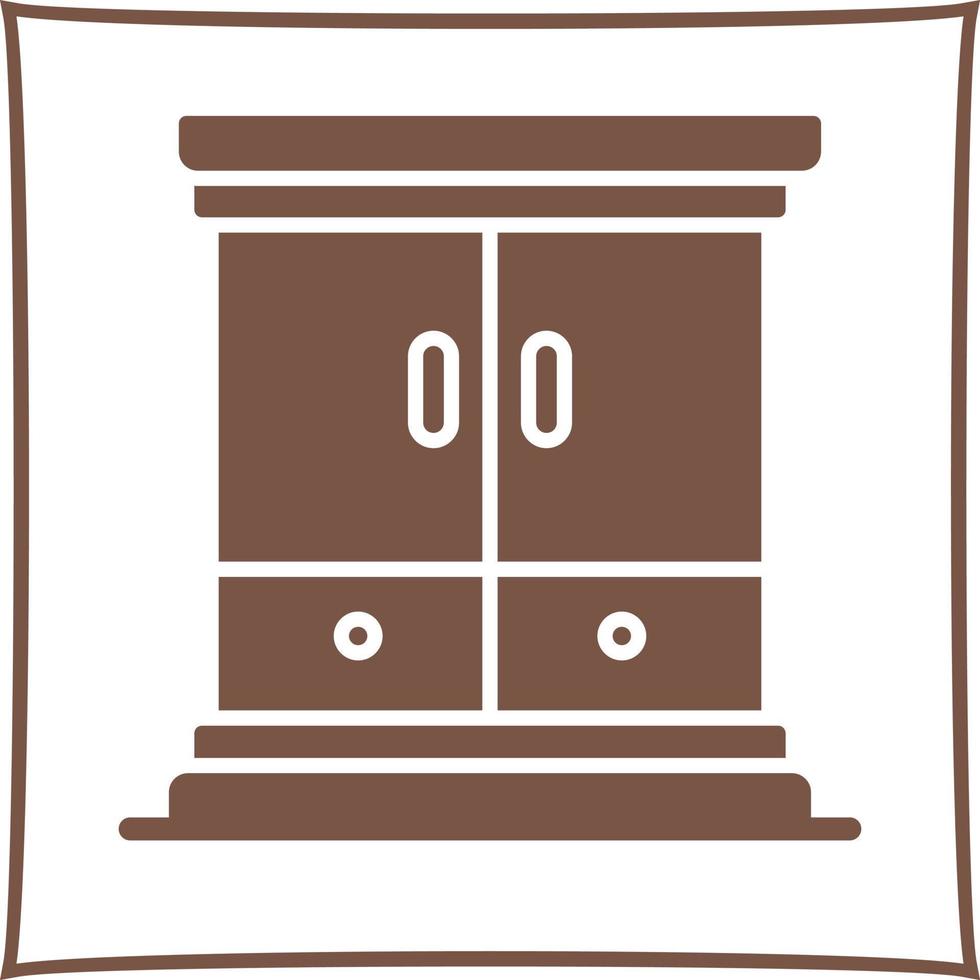 Kleiderschrank-Vektor-Symbol vektor